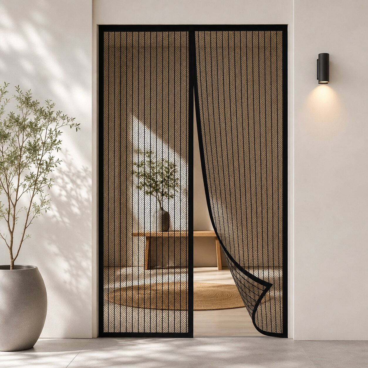 Hyönteissuoja ovelle | Magneettiverho verkolla | Ilman porausta | DoorVeil