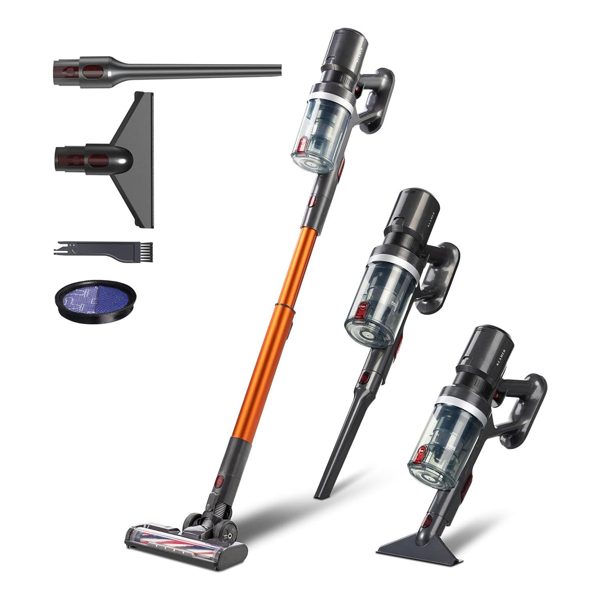 Akkustaubsauger 460 Watt | 2-in-1 Stiel- und Handstaubsauger | Bis zu 120 Minuten Laufzeit mit austauschbarem Akku 1