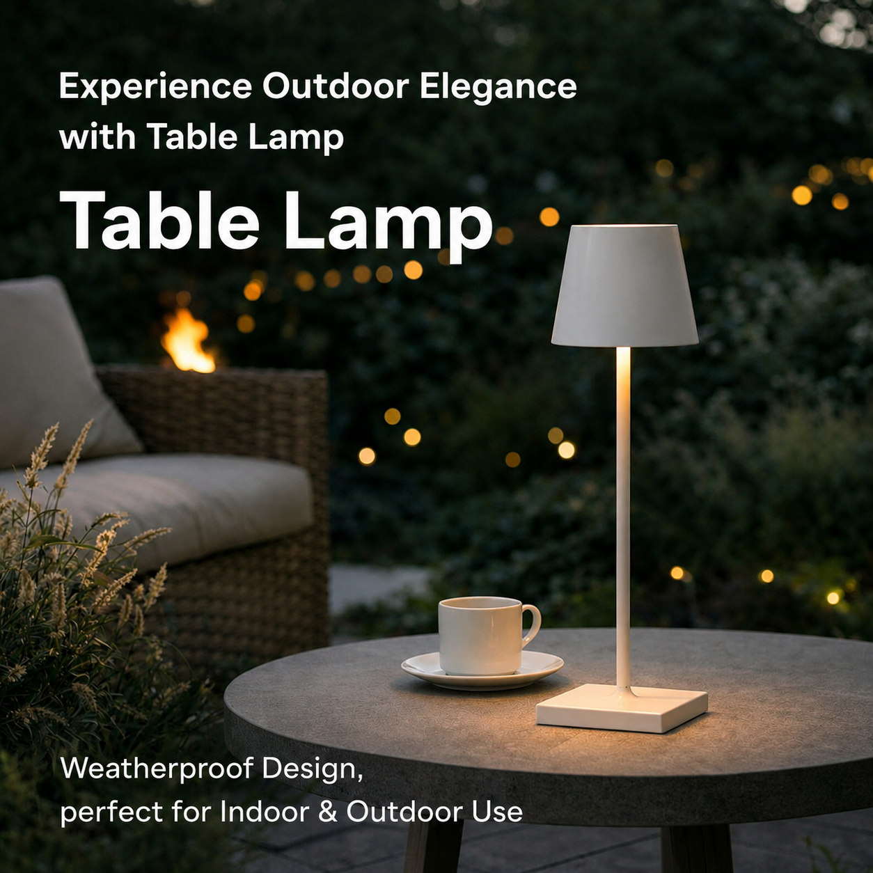 Bezprzewodowa lampa stołowa | Ściemniana dotykowo | Akumulatorowa lampa LED | BrightNomad