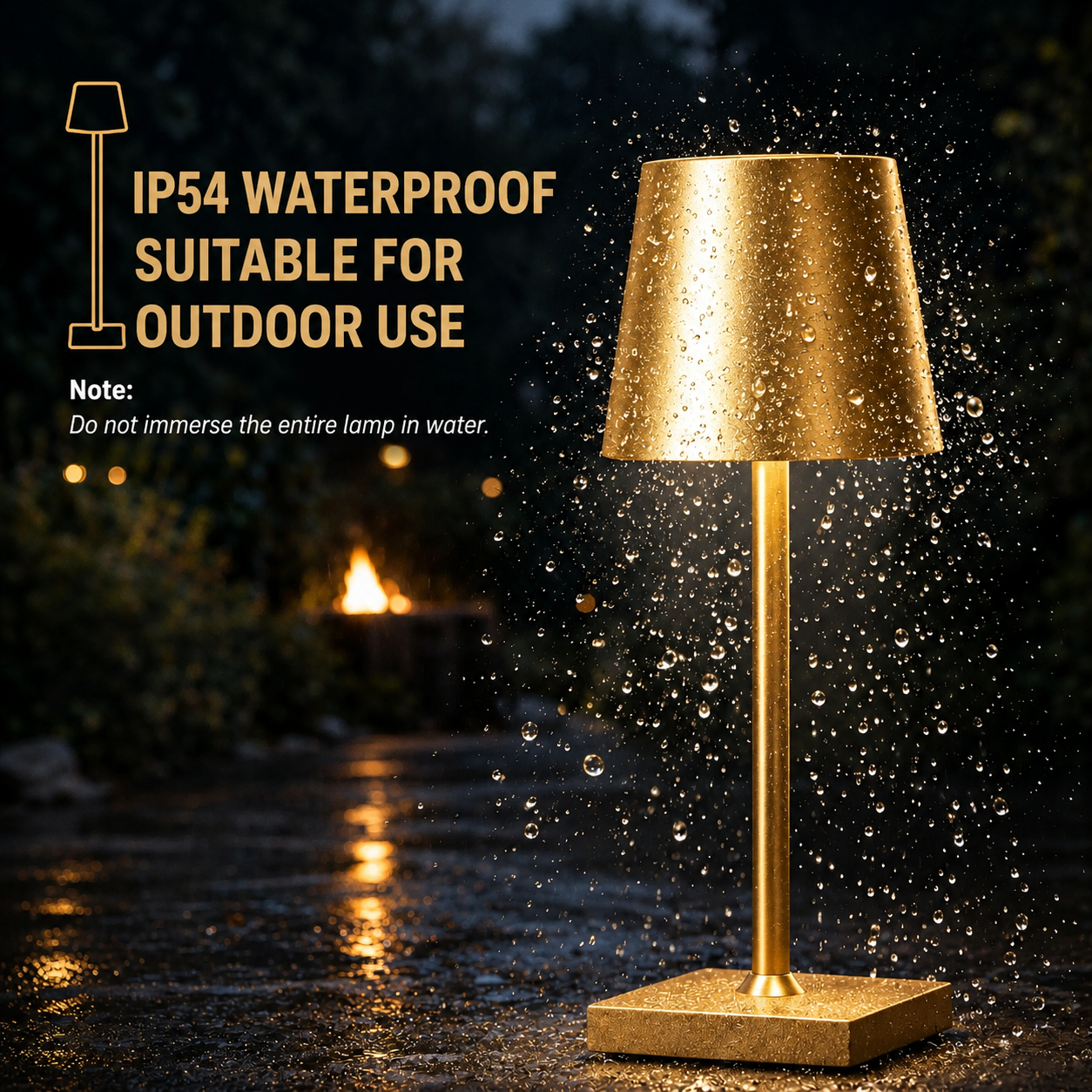 Bezprzewodowa lampa stołowa | Ściemniana dotykowo | Akumulatorowa lampa LED | BrightNomad