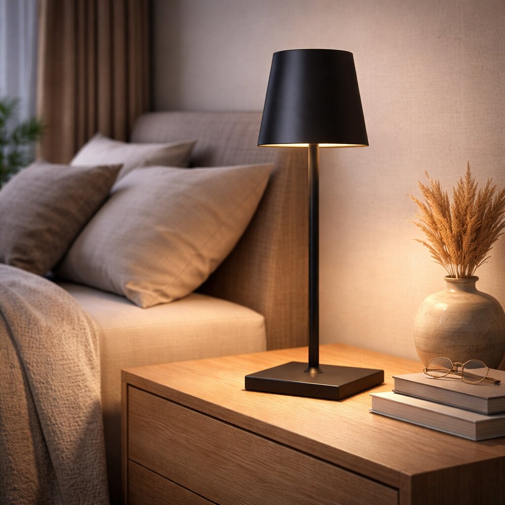 Bezprzewodowa lampa stołowa | Ściemniana dotykowo | Akumulatorowa lampa LED | BrightNomad