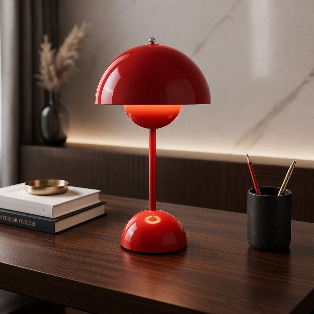Kabellose Tischlampe LED | Dimmbar mit Akku, USB-Ladekabel | Warmes Licht für Schlafzimmer, Wohnzimmer, Schreibtisch 8