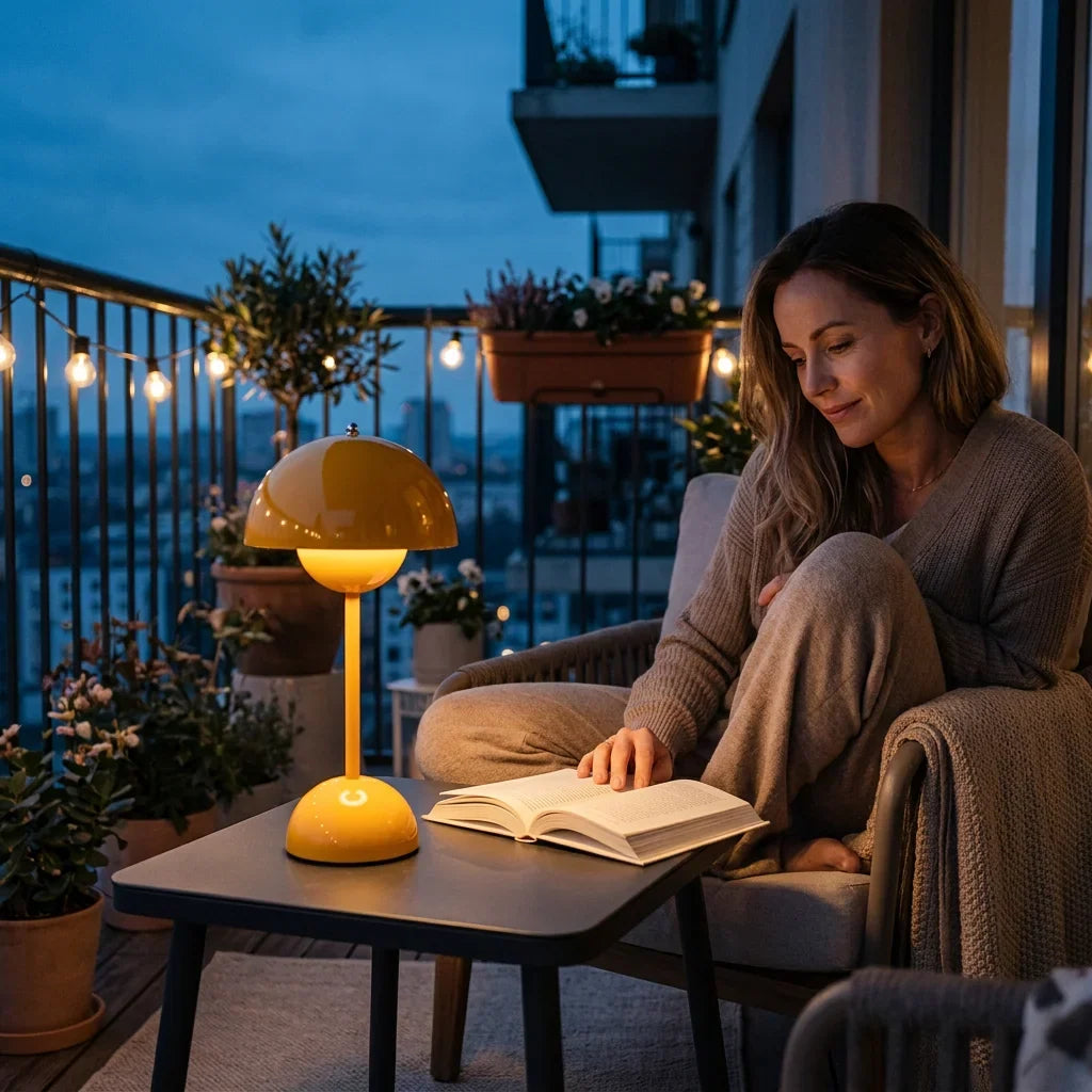 Kabellose Tischlampe retro touch-dimmbar kompakt mit 3 Helligkeitsstufen 5