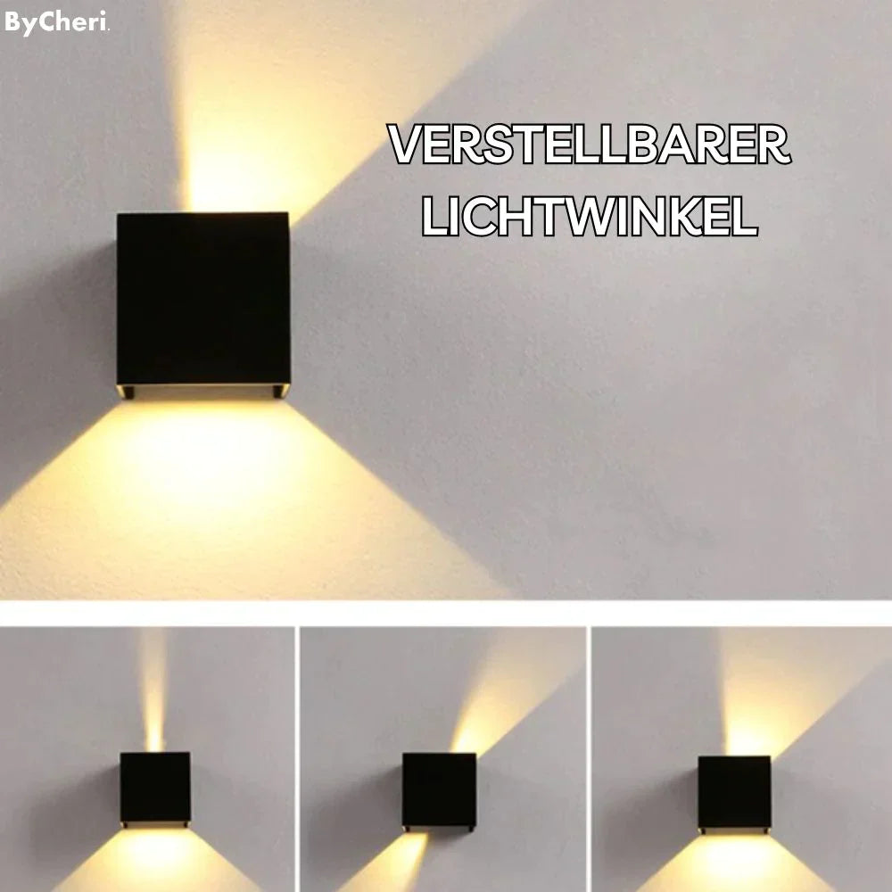 Kabellose Wandlampe USB-aufladbar Würfelform mit Bewegungssensor