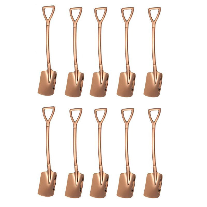 Kaffeelöffel Set Edelstahl 10-teilig | Schaufel, Dessertlöffel & Teelöffel | Vielseitig für Rühren, Schöpfen und Servieren 11