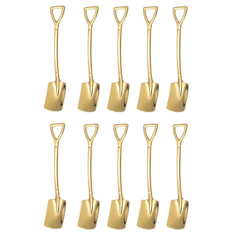 Kaffeelöffel Set Edelstahl 10-teilig | Schaufel, Dessertlöffel & Teelöffel | Vielseitig für Rühren, Schöpfen und Servieren 17
