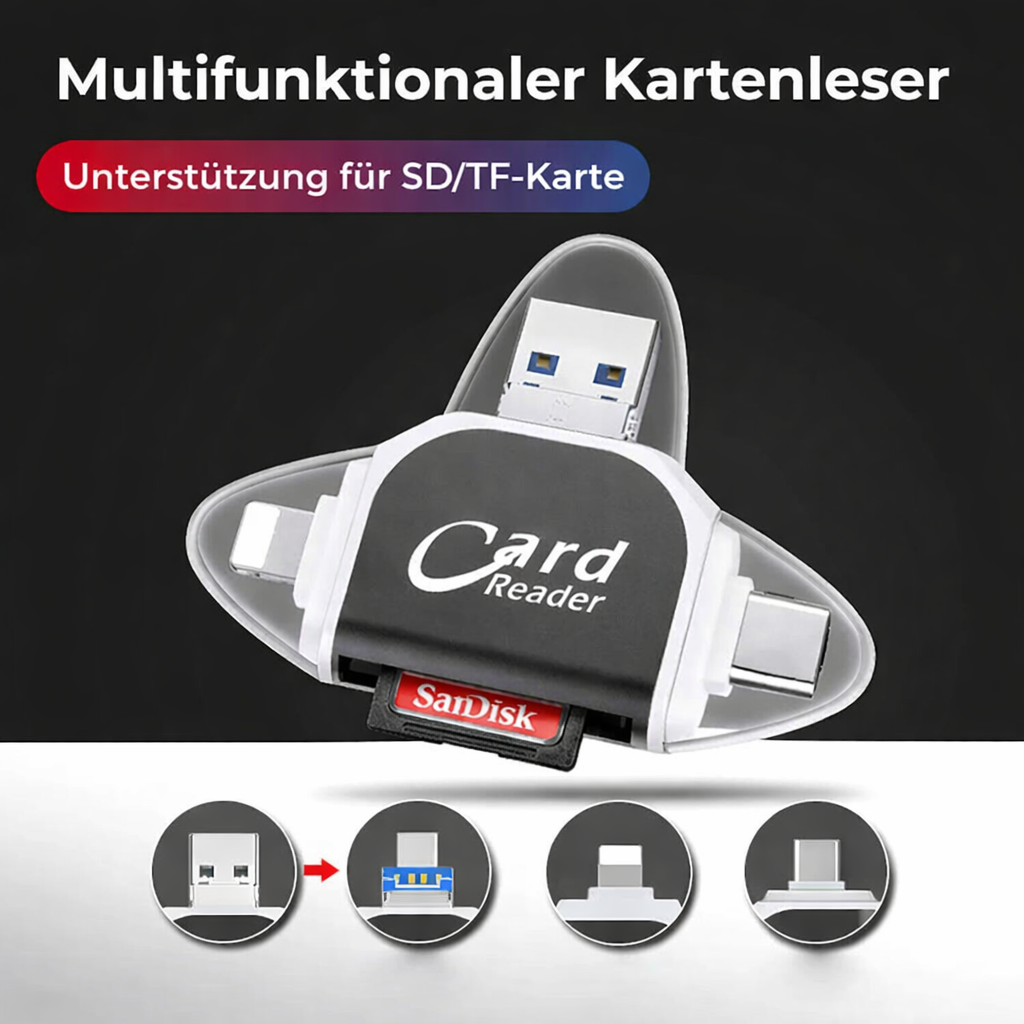 Kartenleser | Schnelle Datenübertragung | Multi Anschluss System | SmartCard