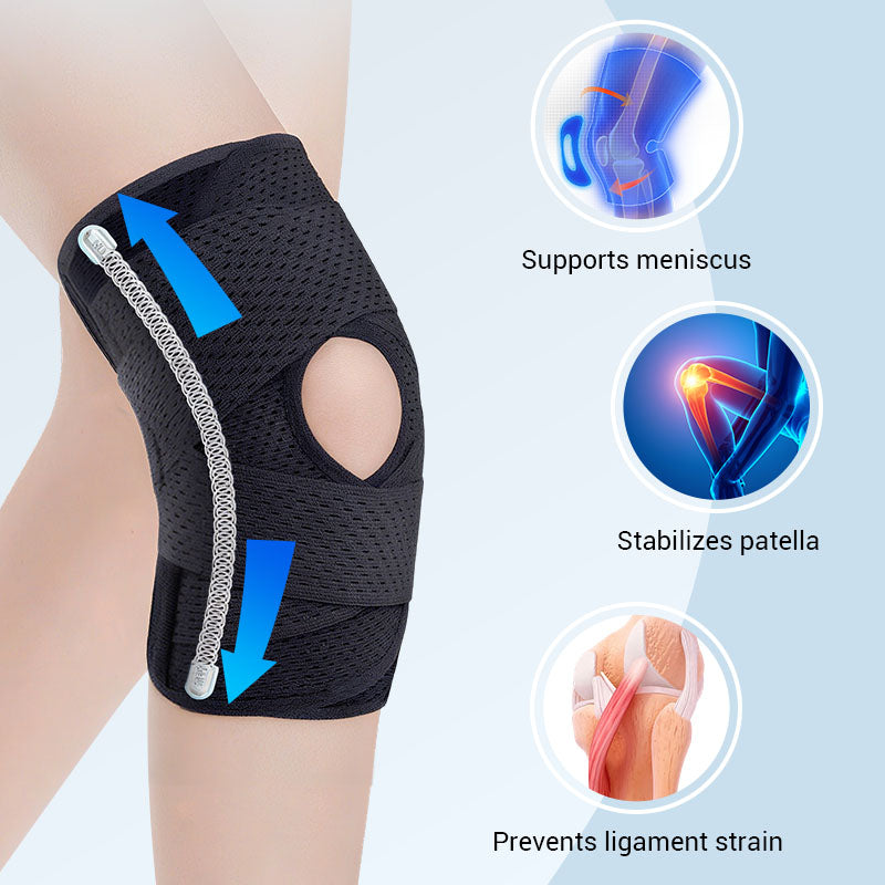 Kniebandage | Verstellbare Träger | Atmungsaktiv | KneeFreedom