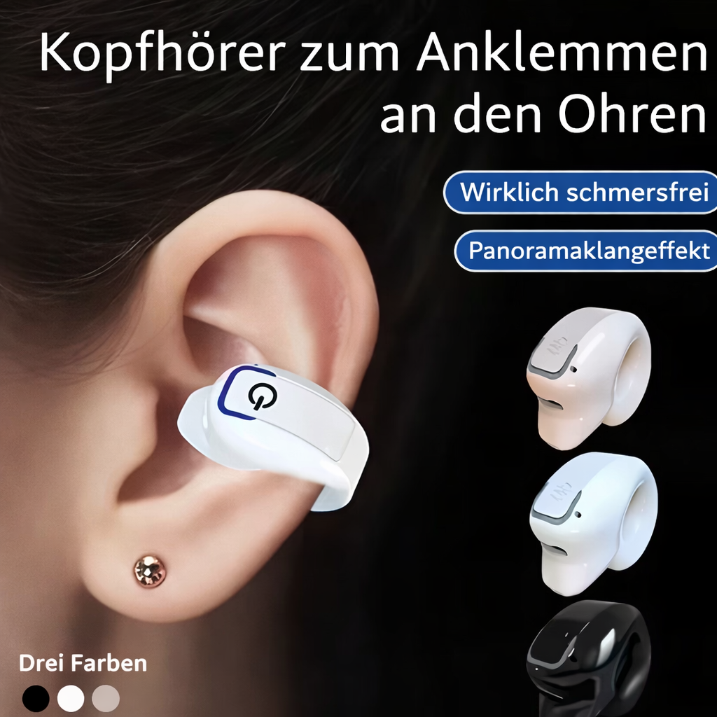 Kopfhörer | Clip-On-Kopfhörer | Schmerzfreier Sitz & Offenes Hörerlebnis | AeroClip