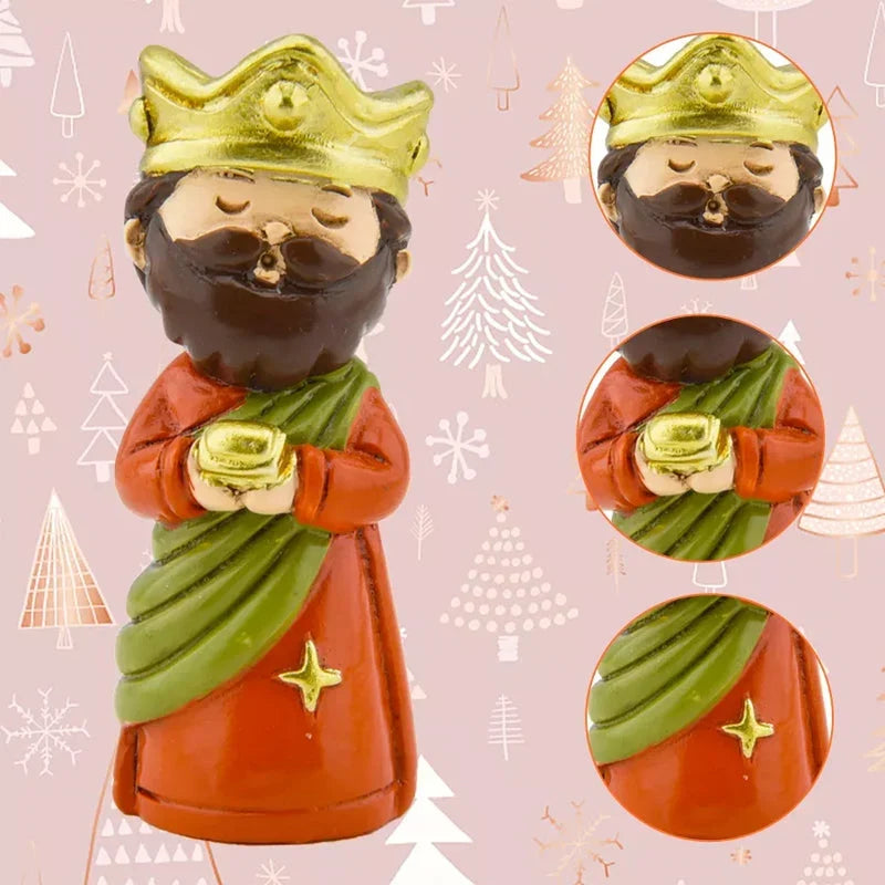 Krippenfiguren Adventskalender interaktiv batteriefrei mit 24 Spielfiguren 8