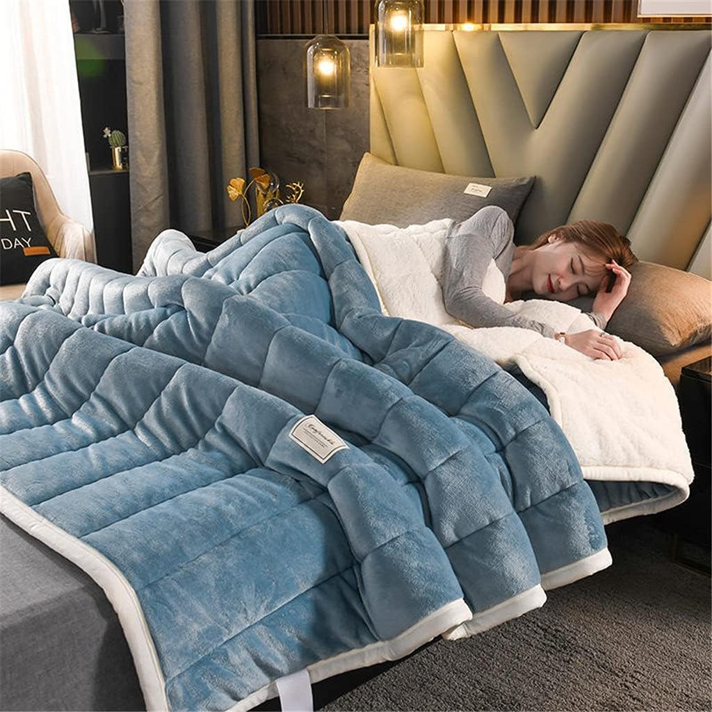 Kuscheldecke Plüsch Fleece 150x200-200x230 cm | Blau, Grün, Rosa u.a. | Extra warm & maschinenwaschbar ohne Strom 1