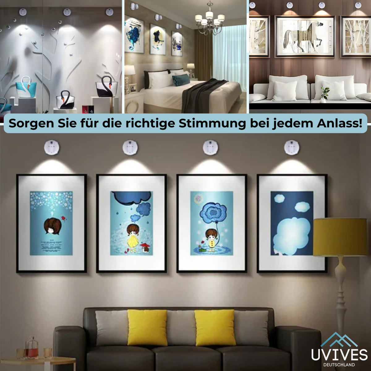 LED-Außenleuchte kabellos dimmbar Fernbedienung mit Timer-Funktion 3