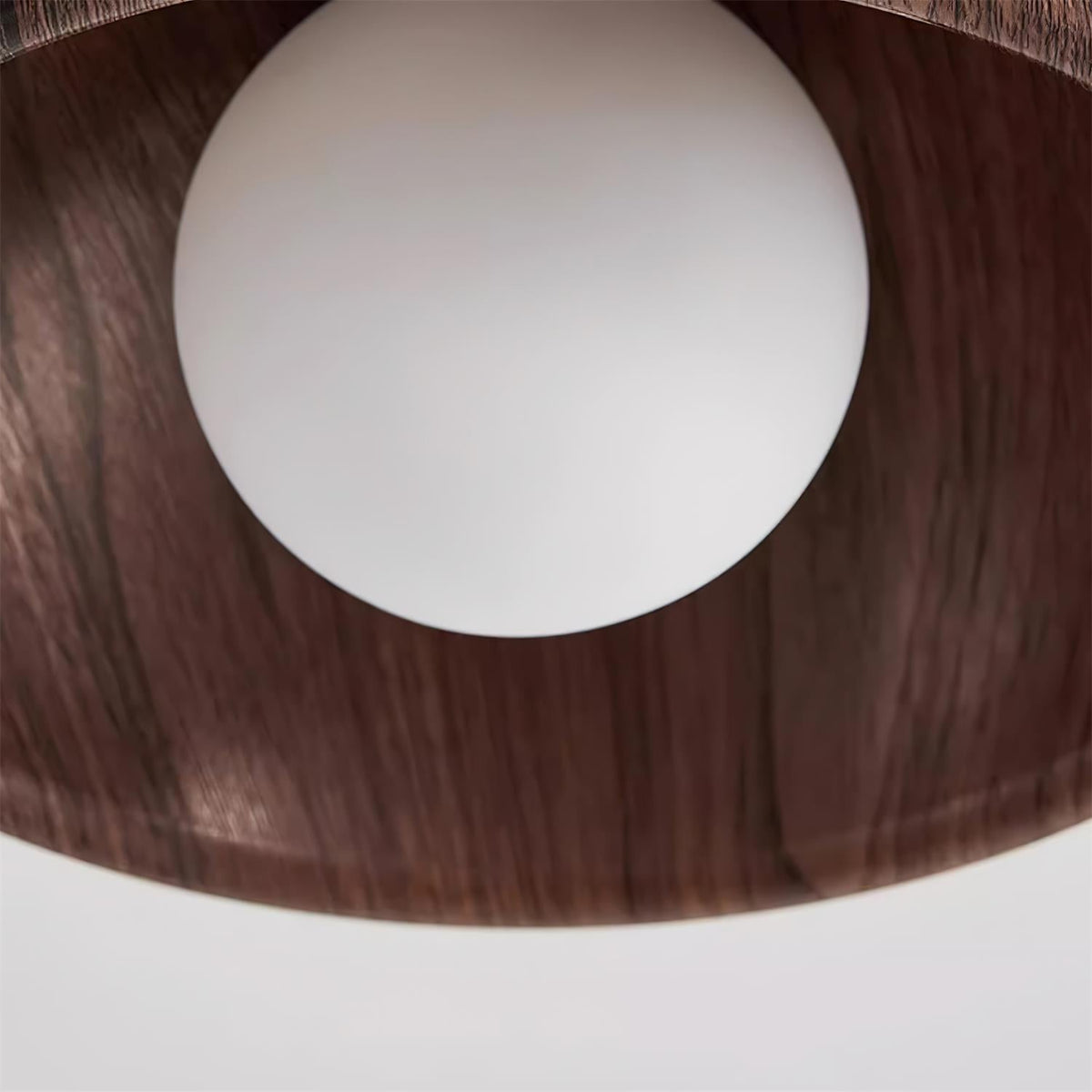 Deckenleuchte Holz | Minimalistisches Design mit Integrierter LED | Warmes, Blendfreies Ambientelicht für Wohnräume 11