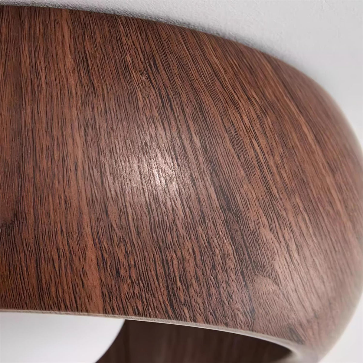 Deckenleuchte Holz | Minimalistisches Design mit Integrierter LED | Warmes, Blendfreies Ambientelicht für Wohnräume 12