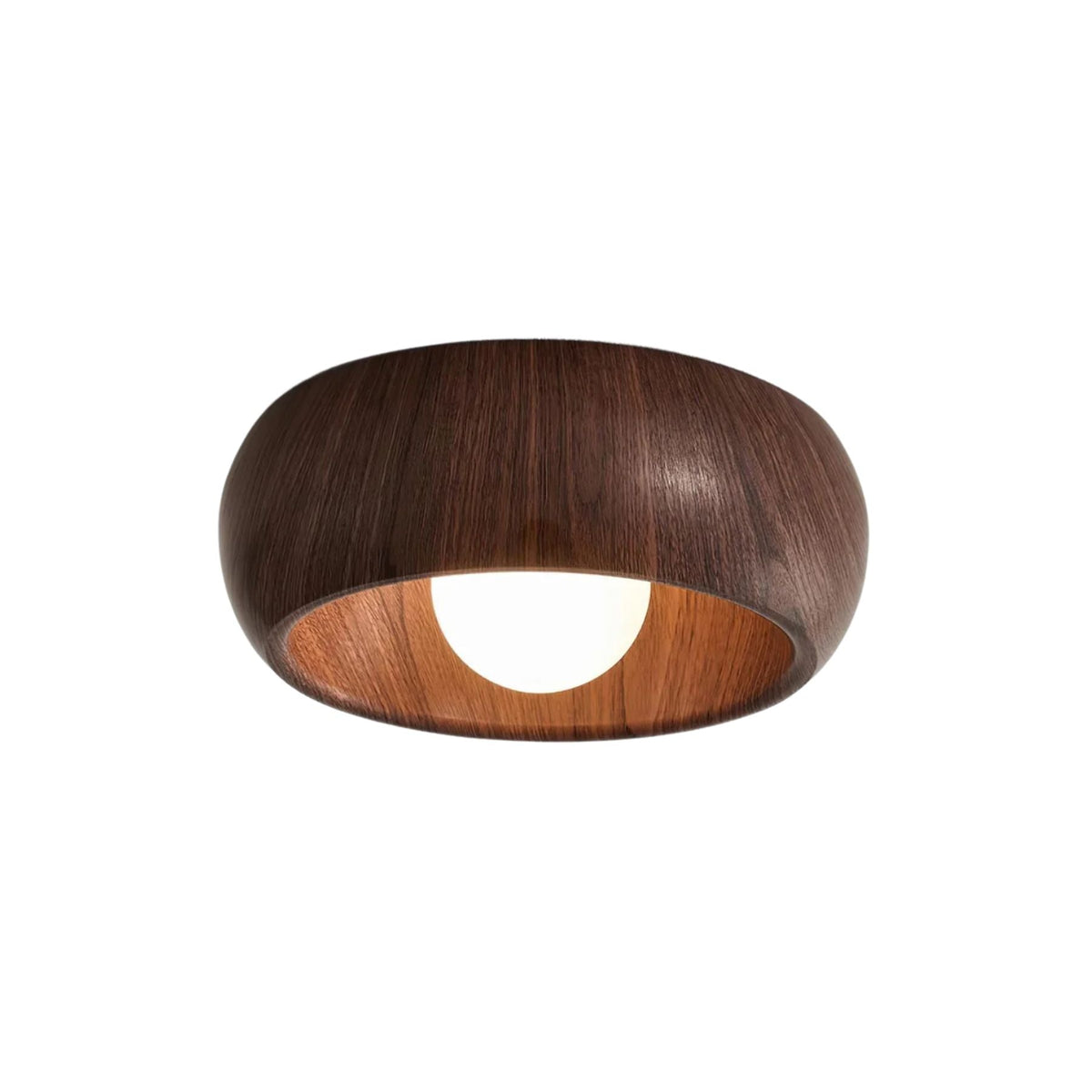 Deckenleuchte Holz | Minimalistisches Design mit Integrierter LED | Warmes, Blendfreies Ambientelicht für Wohnräume 13