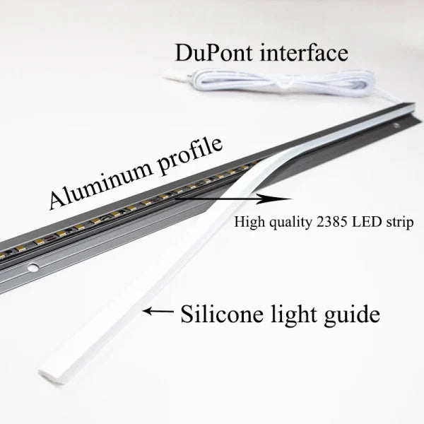 LED Lichtleiste ultradünn schneidbar Aluminium mit 45-Grad-Abstrahlwinkel 7