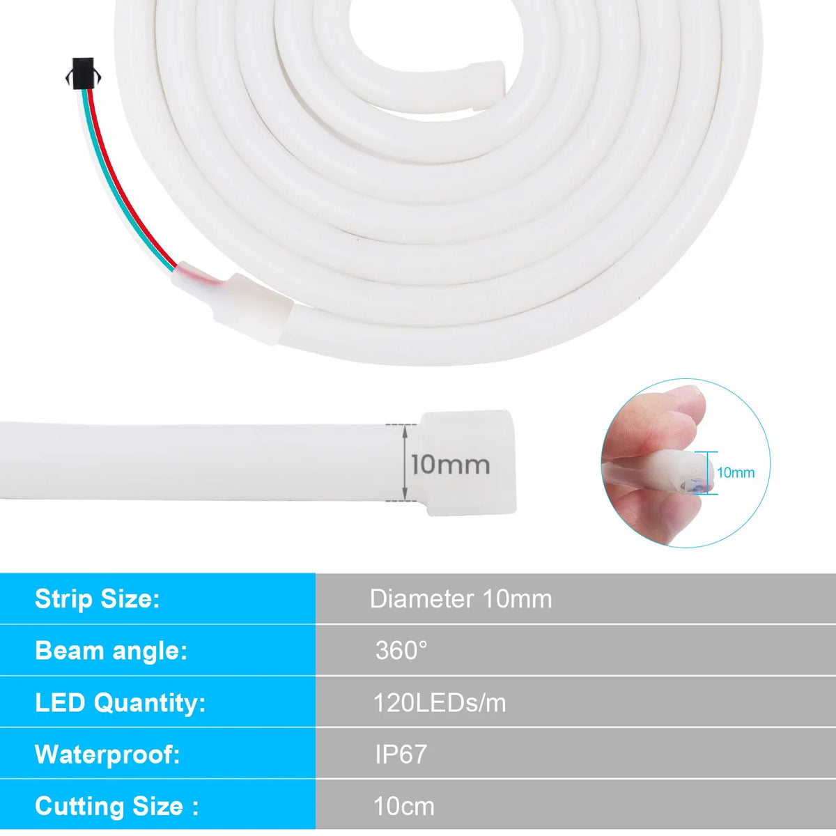 LED-Streifen 360° Dreamcolor wasserdicht IP67 mit WLAN-Steuerung 5