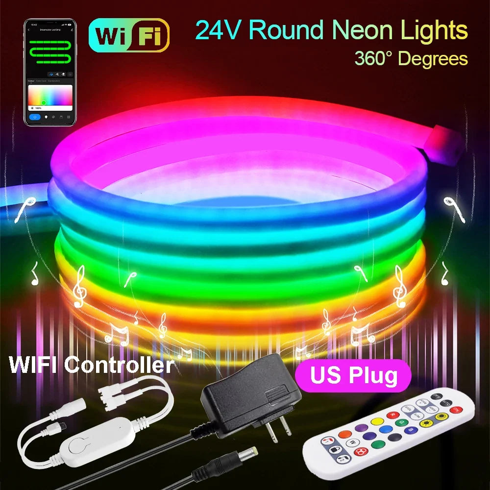 LED-Streifen 360° Dreamcolor wasserdicht IP67 mit WLAN-Steuerung 9