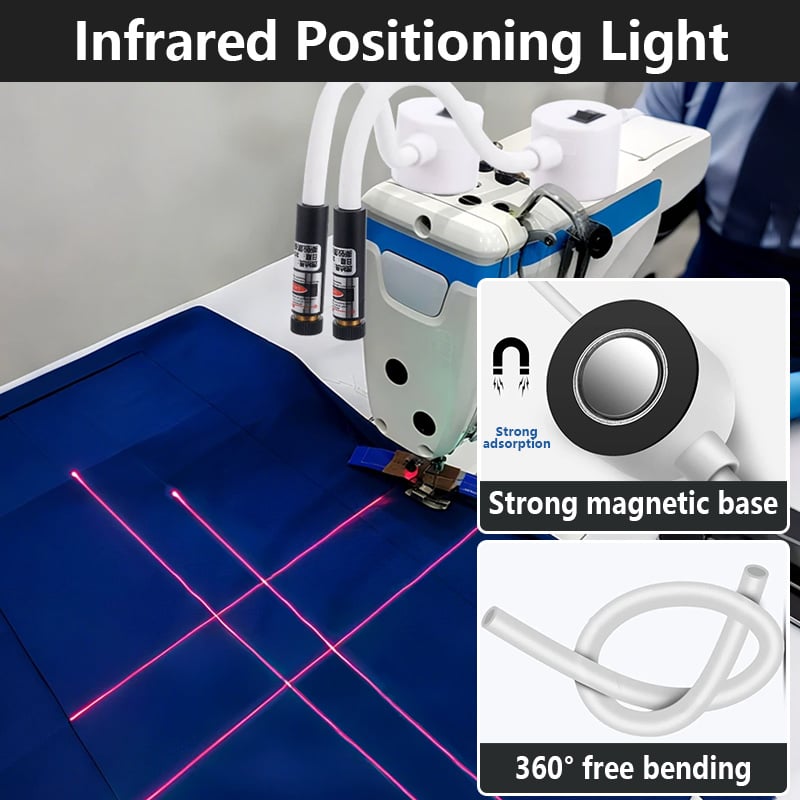 Laser-Nähhilfe | Präzise Ausrichtung | Magnetfuß | StitchRay