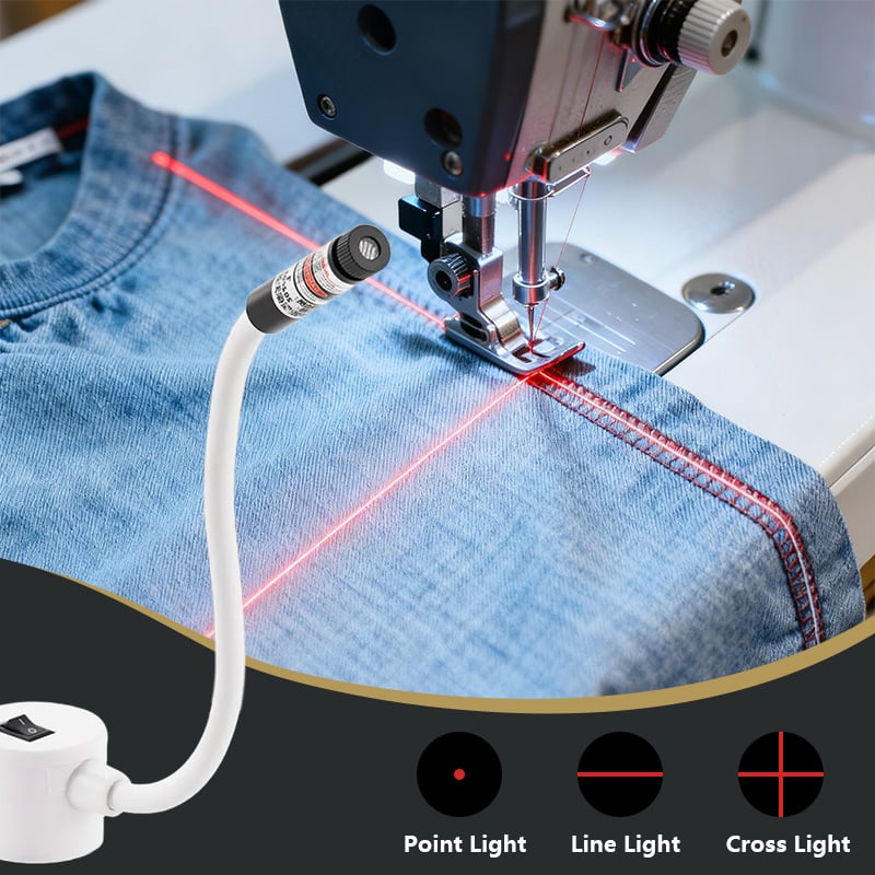 Laser-Nähhilfe | Präzise Ausrichtung | Magnetfuß | StitchRay