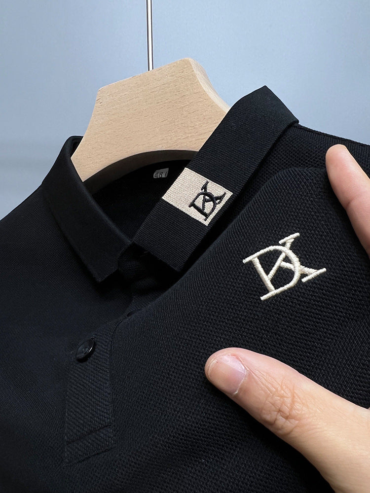 Lawrence™ - Herren-T-Shirt mit Reversstickerei