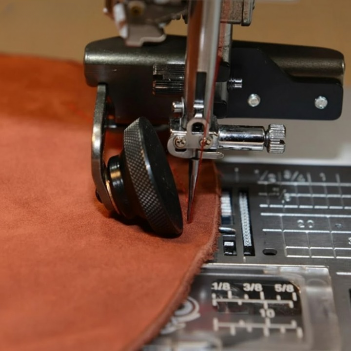 Leder-Rollenfuß für Nähmaschine | Sauberer Transport | Rotierendes Rad | CraftWheel