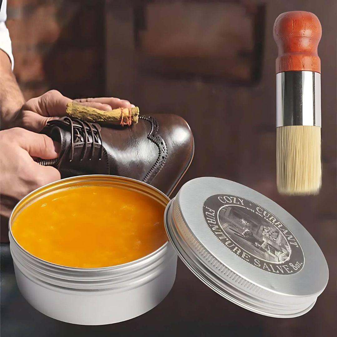 Lederpflege für Sofa | Frischt Glanz auf & Schützt vor Rissen | Farblos für Alle Lederarten | LeatherLuxe