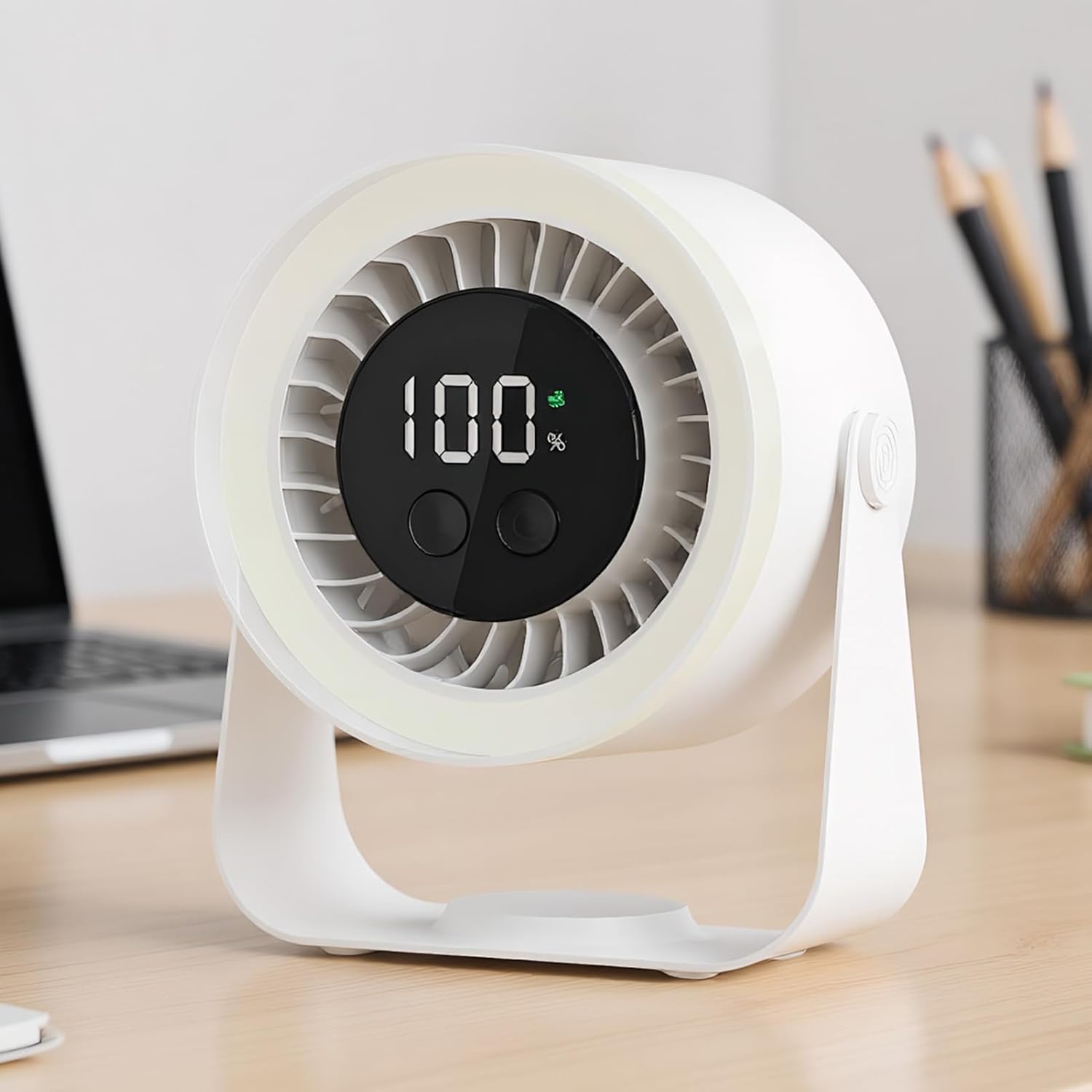 Leiser Tischventilator | 10 Stufen | Schnellladung | Auralis