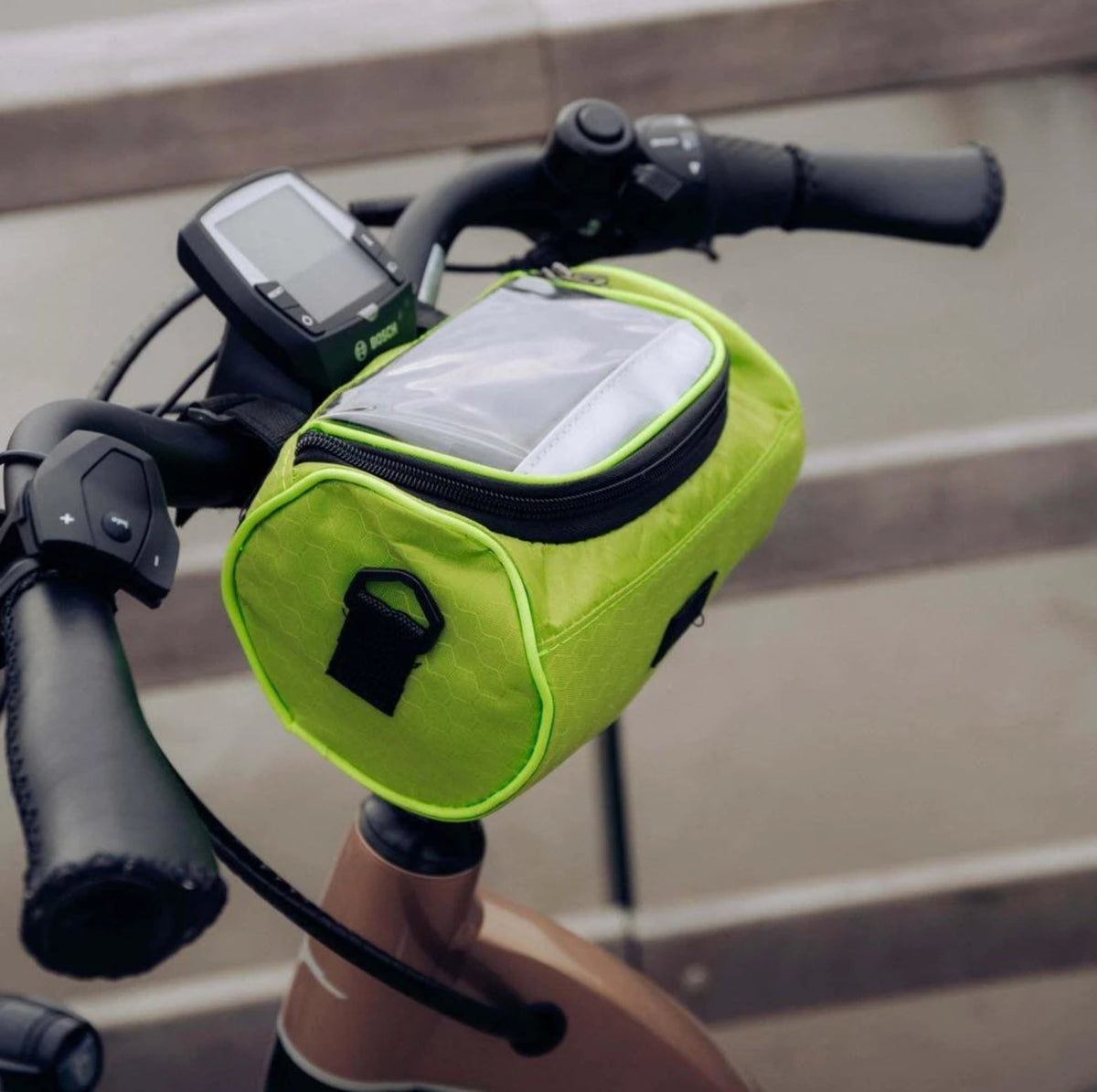 Taška na řídítka jízdního kola | Dotykové okénko | Vodoodpudivá a odnímatelná | RideCarry