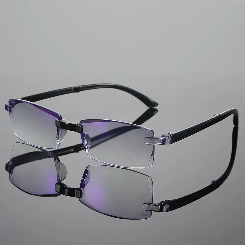 Lesebrille Multifokal Randlos | Anti-Blaulicht | Nah- und Fernsicht | Sightora