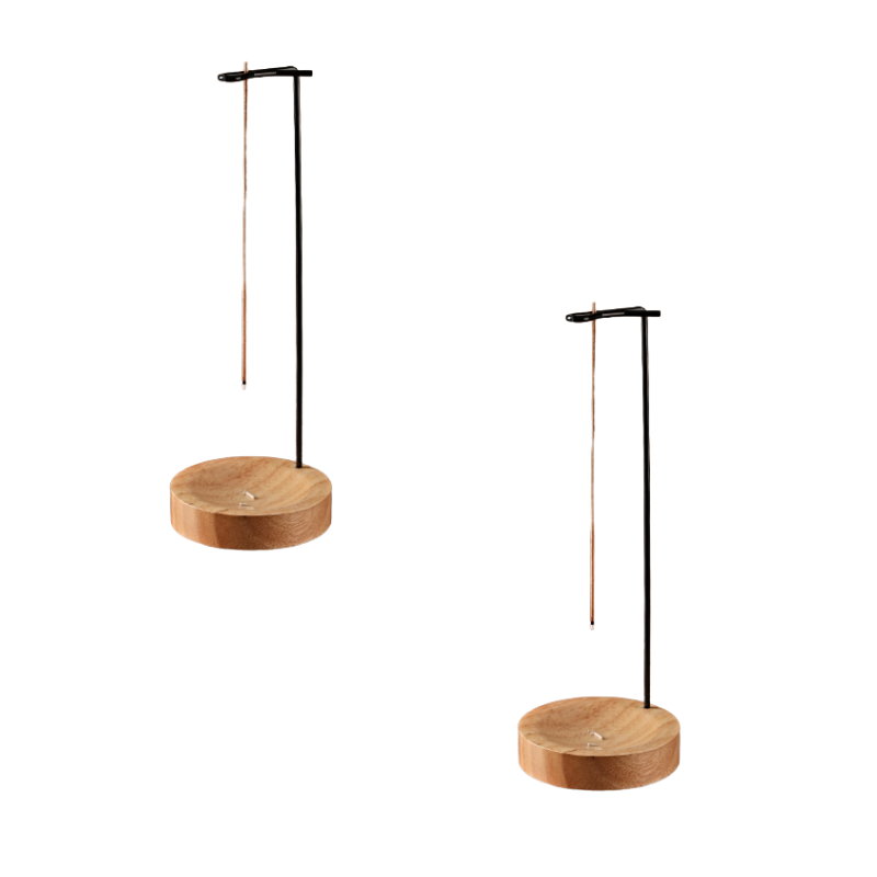 Rückfluss-Räucherhalter aus Holz | Walnuss oder Hell | Hitzebeständiger Sockel für sanft fließenden Rauch und ruhige Atmosphäre 6
