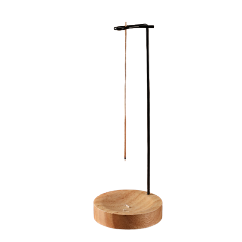 Rückfluss-Räucherhalter aus Holz | Walnuss oder Hell | Hitzebeständiger Sockel für sanft fließenden Rauch und ruhige Atmosphäre 5