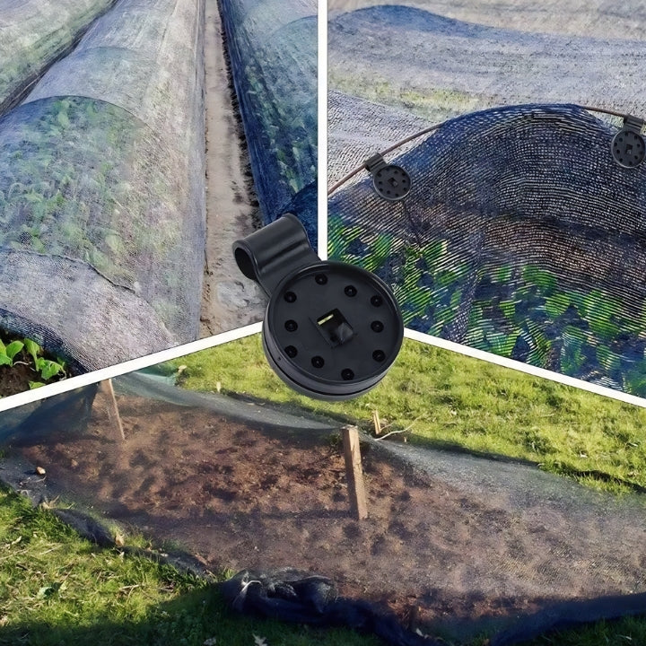 Lock-Grip-Clips stínící síť | plast 6×4 cm | bezpečné upevnění markýzové látky | NetLock