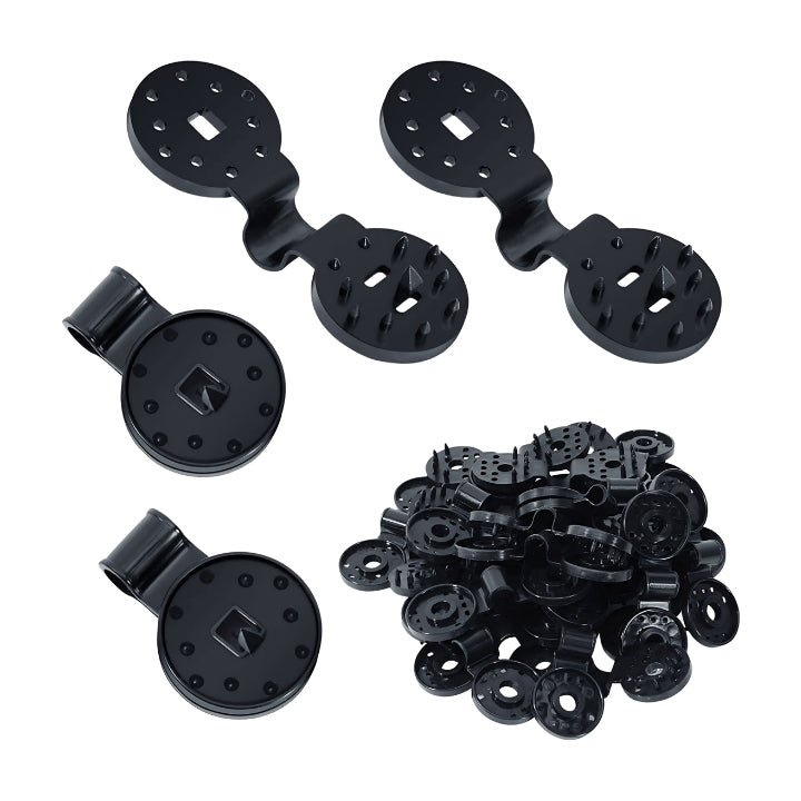 Lock-Grip-Clips stínící síť | plast 6×4 cm | bezpečné upevnění markýzové látky | NetLock