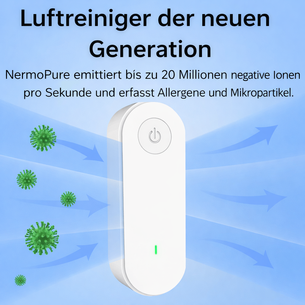 Luftionisierer für Innenräume | Geruchsneutralisierend & Leise | AirEase Ion
