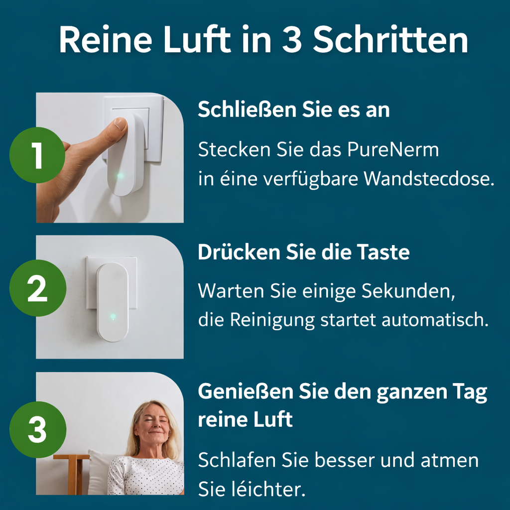 Luftionisierer für Innenräume | Geruchsneutralisierend & Leise | AirEase Ion