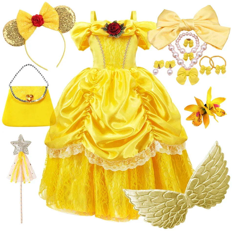 Luna Prinzessinnenkleid für Kinder | Elegantes Cosplay-Outfit | Komplettes Set | RoyalPlay