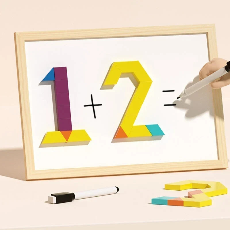 Magnetische Bausteine aus Holz | 180 oder 220 Teile mit starken Magneten | Fördert Kreativität und Feinmotorik