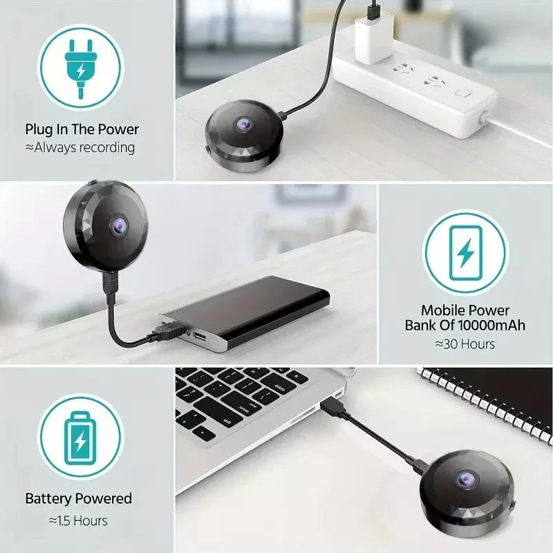 Magnetische Mini-WiFi-Kamera | WLAN-Überwachung | Mit MicroSD-Aufnahme | SafeView