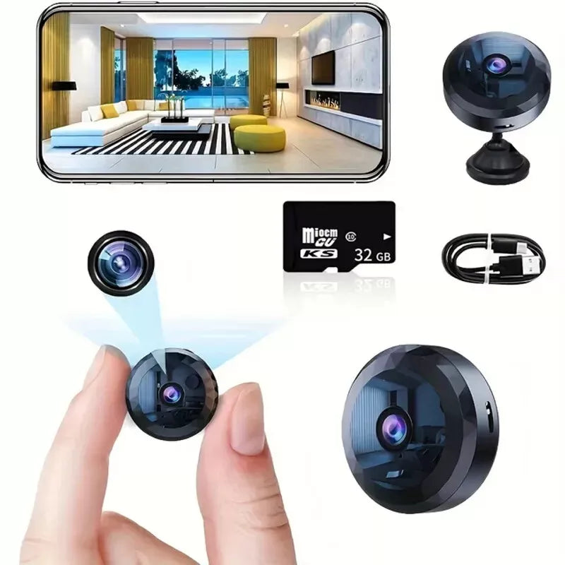 Magnetisk mini-WiFi-kamera | WLAN-overvågning | Med MicroSD-optagelse | SafeView