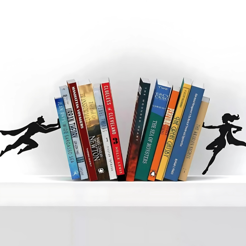 Reggilibri magnetici da supereroe | Mantengono diversi libri in posizione verticale | Effetto sospeso come decorazione | FloatRead