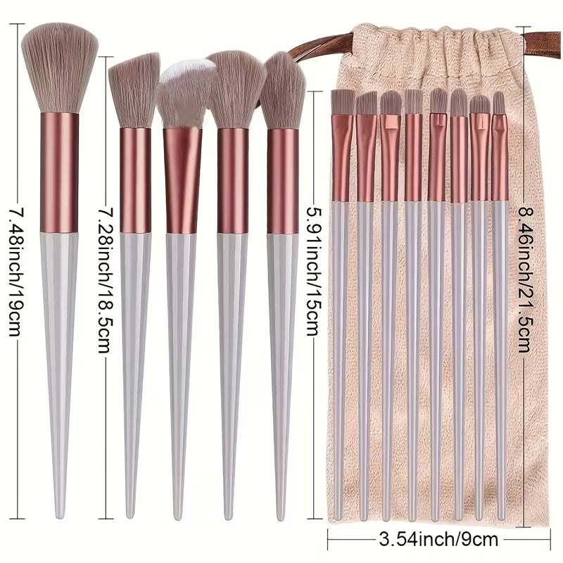 Make-up Pinsel Set Damen | Professionelle Kosmetikpinsel | Präzises Auftragen & Perfektes Finish | Lumera
