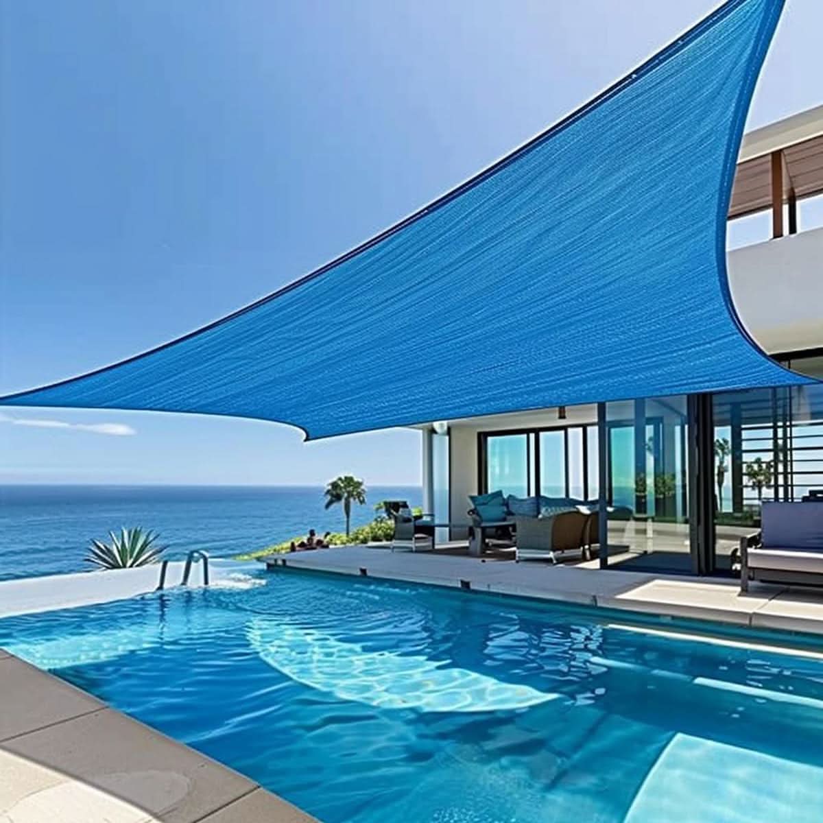 Markisen-UV-Schutz Sonnensegel | 3×4 m Schattensegel Terrasse | Reißfest | Skydeck