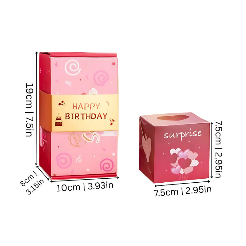 Überraschungsgeschenkbox | Mit Aufspringenden Federboxen | DIY-Geschenkidee | HeartPop