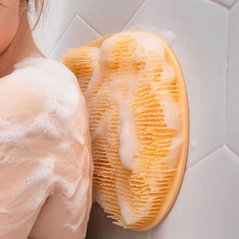 Massageschrubber | Rutschfest mit Saugnapf | 30x25 cm für Dusche & Badewanne | Glidefoam