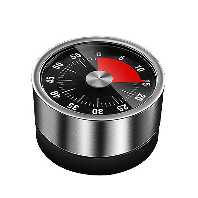 Mechanischer Küchentimer Edelstahl | Magnetrückseite, ohne Batterien | 60-Minuten-Timer für Küche, Sport, Lernen 1