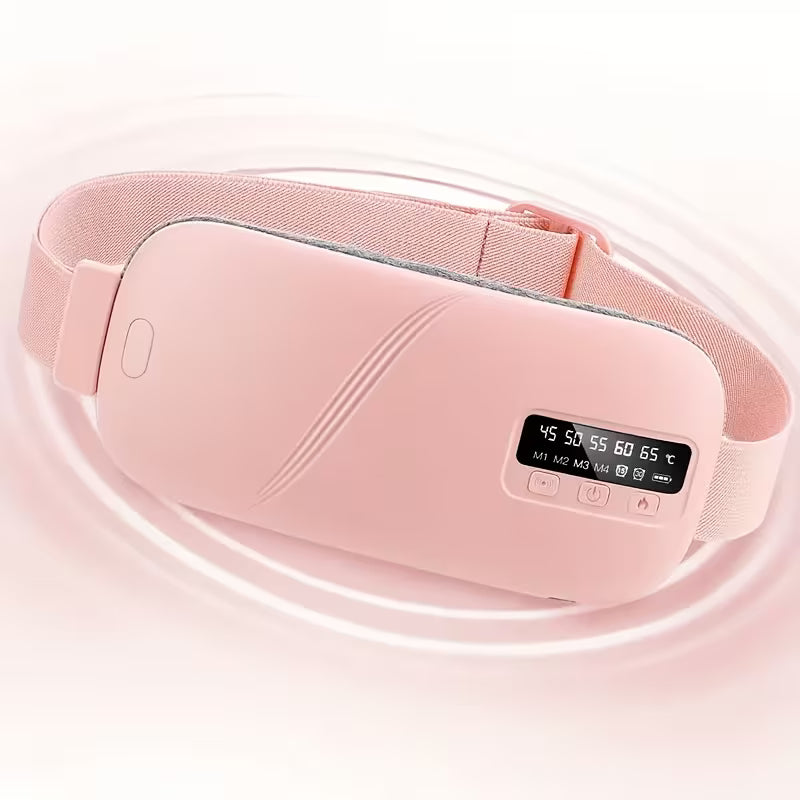 Menstruations-Wärmegürtel | 5 Wärmestufen | Massagefunktion | USB-C wiederaufladbar | CrampEase