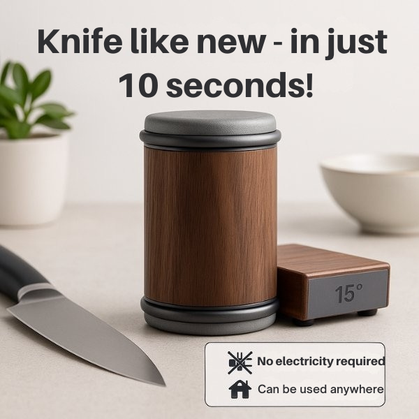 Messer schärfen | Roll Messerschärfer | Schnelles & Präzises Schärfen| KlingenKraft