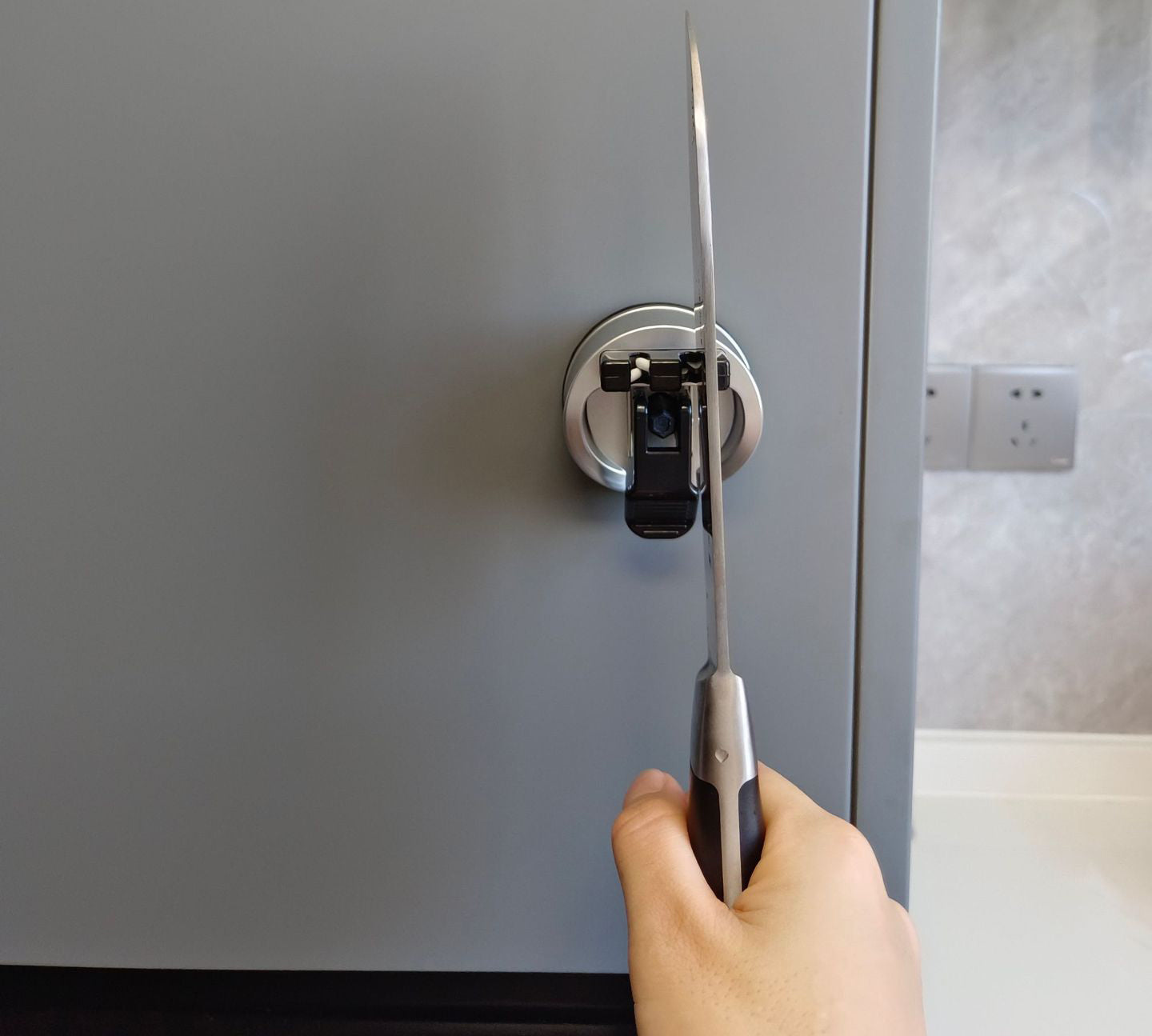 Messerschärfer | Messerscharfe Präzision | Zweistufiges Schärfsystem | Mit Saugbasis | UltraSharp