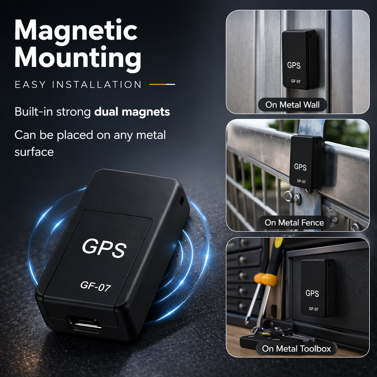 Mini GPS Tracker | Magnetischer Auto-Tracker | Echtzeit-Ortung | Magnetrax